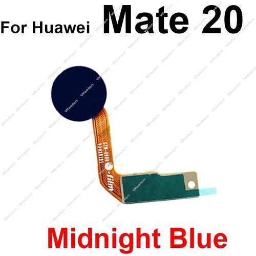 Câble Flexible Tactile Pour Huawei Mate 20 Lite Mate 20x 4g,Capteur De Bouton D'accueil,Extension D'empreintes Digitales,Ruban De Connexion Flexible - Type Mate 20-Blue