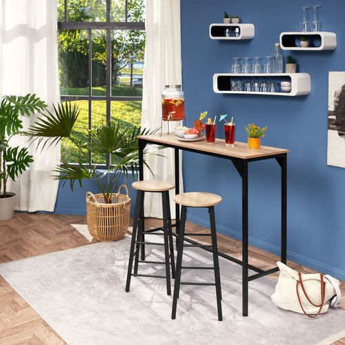 2 Tabourets De Bar Keynes - Bois Clair Industriel