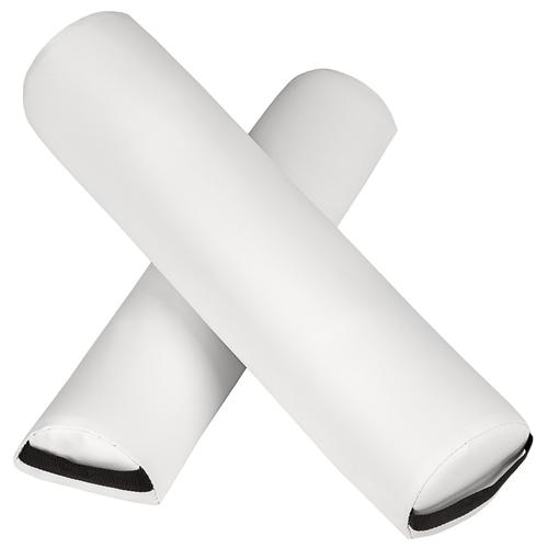 2 Coussins Rouleaux De Table De Massage Pour Cou Et Genoux - Blanc