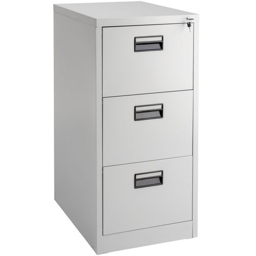 Armoire De Bureau 3 Tiroirs - Gris