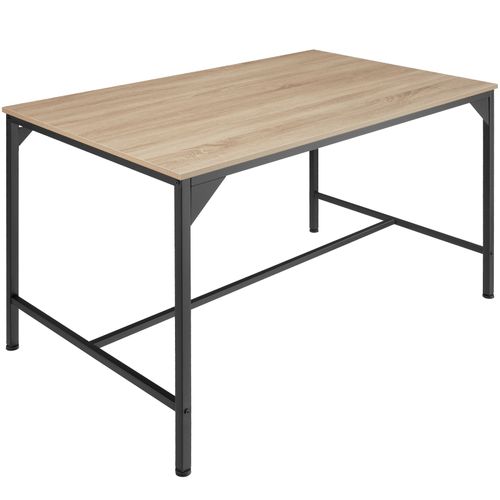 Table De Salle À Manger Industrielle Belfast 120x75x75cm - Bois Clair Industriel