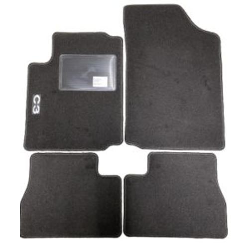 Kit 4 Tapis De Sol Auto Pour Citroen C3 2005-2009 Avec Sigle C3 Moquette Noire Neuf