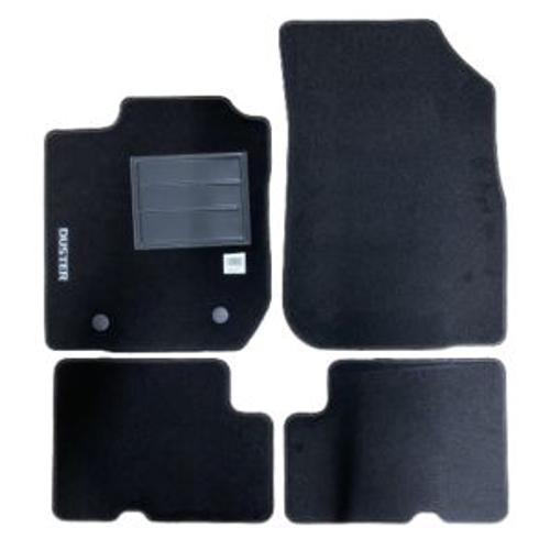 Kit 4 Tapis De Sol Auto Pour Dacia Duster I Phase 1, 2010-2013, Avec Sigle Duster, Moquette Noire, Avec Clips, Neuf