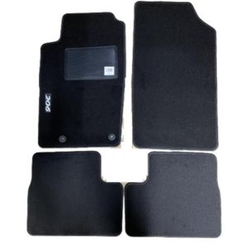 Kit 4 Tapis De Sol Auto Pour Peugeot 206 Plus De 2009 À 2013, Avec Sigle 206, Avec Clips, Neuf