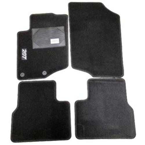 Kit 4 Tapis De Sol Auto Pour Peugeot 207 Sport De 2006-2009, Avec Sigle 207, Avec Clips, Neuf