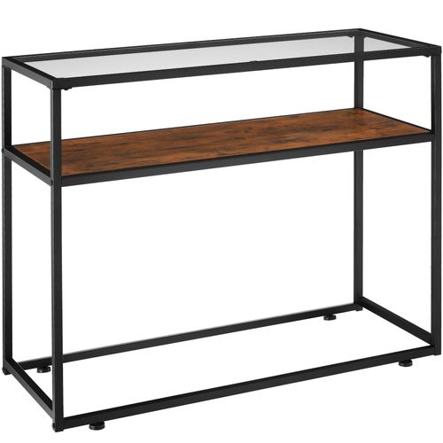 Table Console Kilkenny 100x41x80,5cm - Bois Foncé Industriel