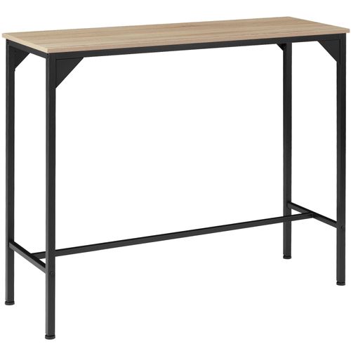 Table De Salle À Manger Industrielle Kerry 120x40x100,5cm - Bois Clair Industriel, Chêne Sonoma