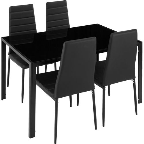 Ensemble Table + 4 Chaises - Noir