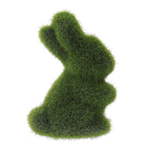 Mousse De Pâques Lapin Statue Gazon Artificiel Gazon Lapin Fait À La Main Figurines D¿Animaux Ornement Accueil Table Jardin Décor