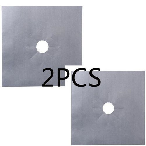 Polymères protecteurs pour cuisinière à gaz,housse de cuisinière,tampon de revêtement,protecteur de cuisinière,accessoires de cuisine,propre,2 pièces,4 pièces - Type 2pcs Sliver