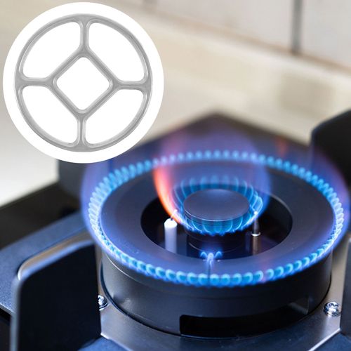 Brûleurs électriques à gaz supérieur,support auxiliaire,petit pot,cuisinière,gril,anneau en alliage T1,wok rond,astronomique - Type Silver