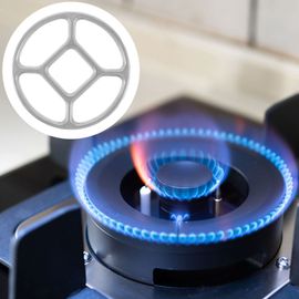 Brûleurs électriques à gaz supérieur,support auxiliaire,petit pot,cuisinière,gril,anneau en alliage T1,wok rond,astronomique - Type Silver