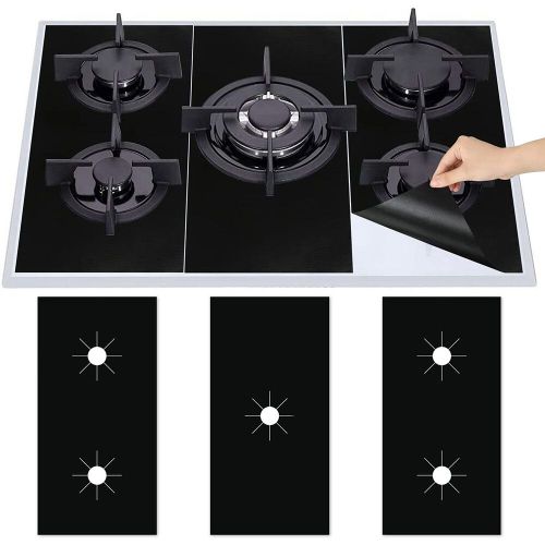 Juste de protection pour cuisinière à gaz,tampon anti-sale pour livres de cuisine,protecteur de cuisinière,accessoires de pièces d'ustensiles de cuisine,5 trous