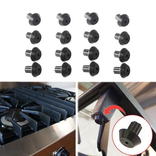 Pied de grille de Eva de cuisinière à gaz,compatible avec la cuisinière à gaz,pied de Eva en caoutchouc,accessoires de cuisine,16 pièces