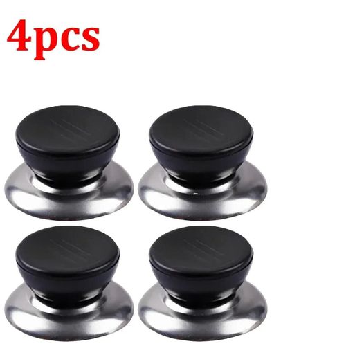 Couvercle astronomique en verre pour autocuiseurs,poignée de cuisine,bouton de batterie de cuisine,couvercle de casserole universel,poignée interchangeable Foy,4 pièces - Type 4pcs