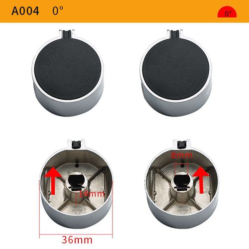 Interrupteurs à distance en alliage de haute qualité,bouton rond,Eva de cuisinière à gaz,pièces de cuisine Foy pour cuisinière à gaz,8mm,2 pièces - Type [A004]-0