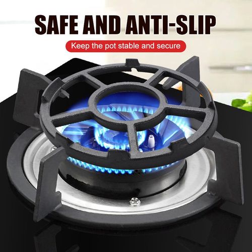 Grille de Eva à anneau à gaz antidérapant pour chauffe-poupée,anneau de support de wok en fer,compatible avec la plupart des plaques de cuisson de cuisinière à gaz