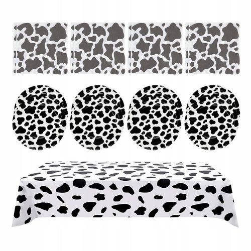 Vaisselle Avec Un Motif De Vache Vaisselle Décorer L'enfant