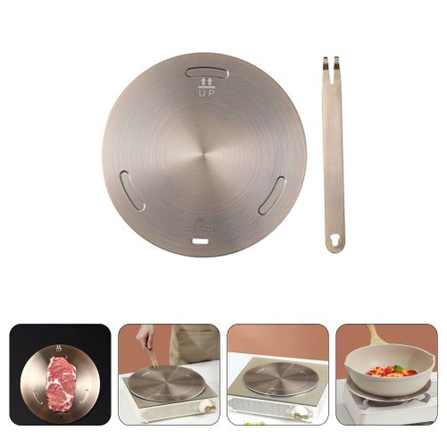 Adaptateur de plaque à induction pour cuisinière,plaque à conduction thermique,plaque chauffante de cuisine,diffuseur de table de cuisson,convertisseur rayonnant - Type Rose Gold #C