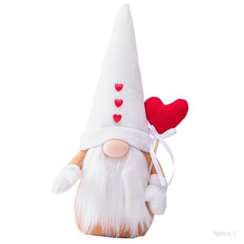 figatia Gnomes Poupée Fait Main Enfant Nain Peluche Décoration Étagère Jouet 16x10x36cm