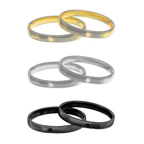 3 Pairs Sleeve Garters Anti-Slip Shirt Sleeve Holders Garters Stretch Metal Armbands Sleeves For Women Men