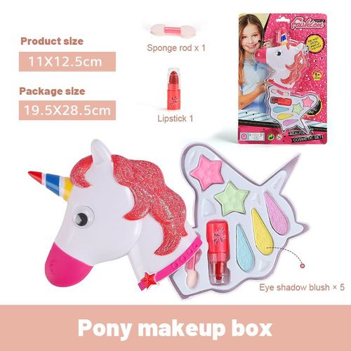 Jouets De Maquillage De Simulation De Princesse Pour Filles,Maison De Jeu,Cosmétiques Pour Enfants,Rouge À Lèvres,Ensemble De Fard À Barrage,Fête Pour Enfants,Jeu De Cosplay #G