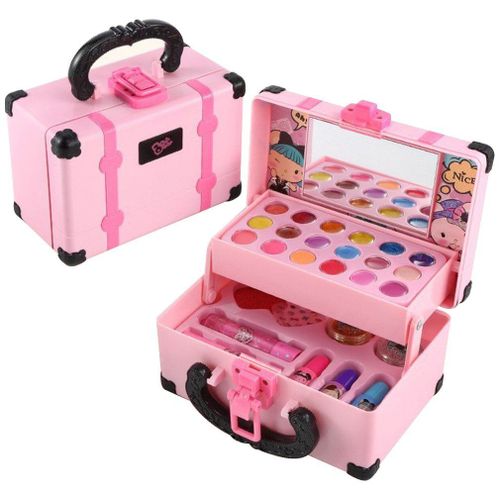 Boîte De Jeu De Cosmétiques De Maquillage Pour Enfants,Ensemble De Jouets De Princesse Pour Filles,Rouge À Lèvres,Ombre À Barrage,Sécurité,Kit Non Cutoys,Cadeau - Type 1pcs