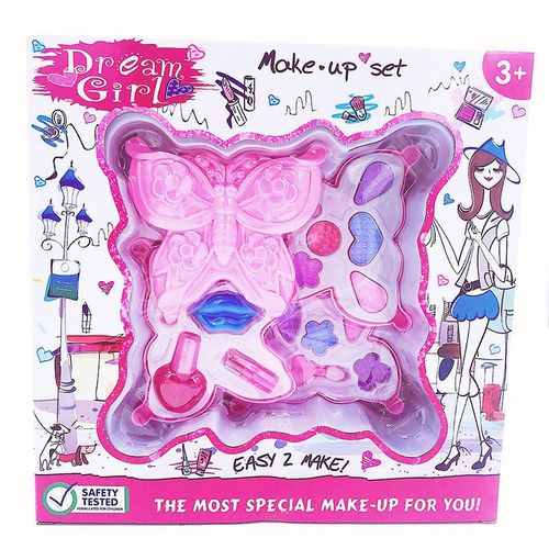Ensemble De Maquillage Pour Enfants,Maison De Jeu Pour Filles,Jouet De Bricolage,Papillon,Cadeau - Type Four-Layer Color Box