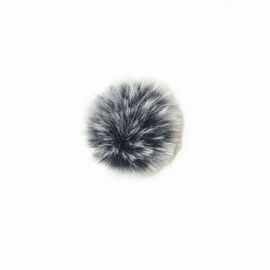Microphone Lavalier universel Frequency Cat,pare-brise en fourrure,pare-brise doux pour D11,RODE BOYA,micro à revers - Type Black and white1.5CM