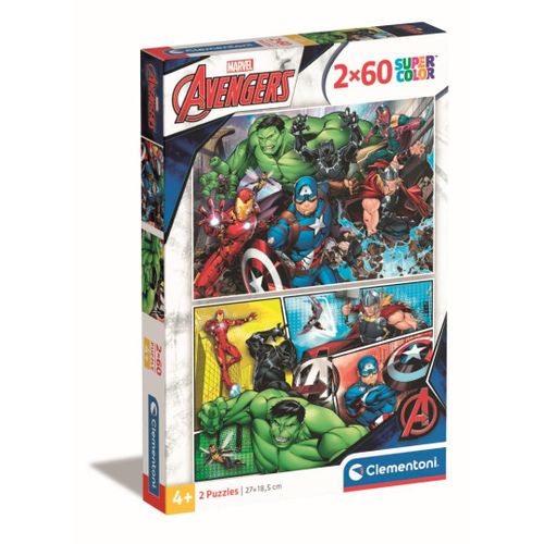 Puzzle Enfant 2x60 Pièces - The Avengers