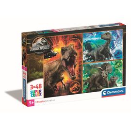 Puzzle Enfant 3x48 Pièces - Jurassic World