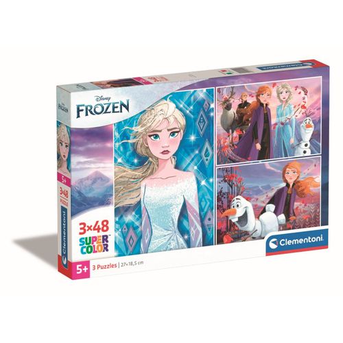 Puzzle Enfant 3x48 Pièces - La Reine Des Neiges 2