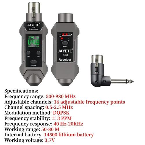 Convertisseur De Système De Micro Sans Fil Uhf,Émetteur De Microphone Sans Fil,Récepteur De Type C Aste Pour La Musique,500-980mhz - Type C