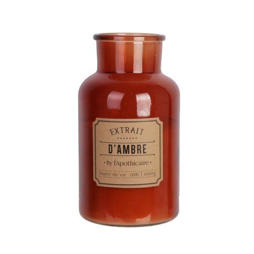 Paris Prix - Bougie Parfumée "apothicaire" 1600g Ambre