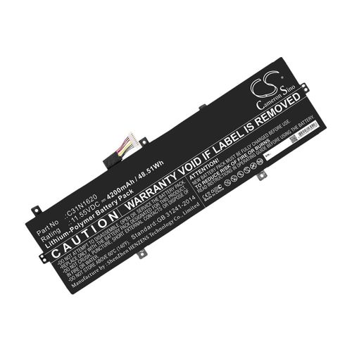 DLH - Batterie de portable (équivalent à : ASUS C31N1620) - lithium-polymère - 4200 mAh - 49 Wh - pour ASUS ZenBook UX3400UA; Zenbook UX430UA; ZenBook UX430UAR; UX430UN; UX430UQ