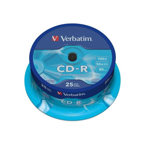 Verbatim CD-R Extra Protection - 25 x CD-R - 700 Mo 52x - spindle