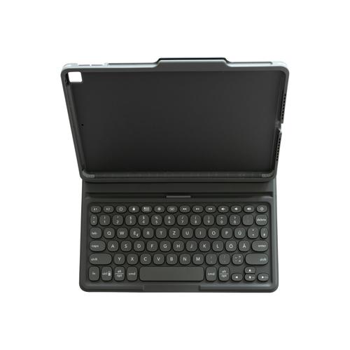 ZAGG Pro Keys - Clavier et étui - rétro-éclairé - Bluetooth - QWERTZ - Allemand - noir/gris clavier, noir/gris étui - pour Apple 10.9-inch iPad Air (4ème génération, 5ème génération)