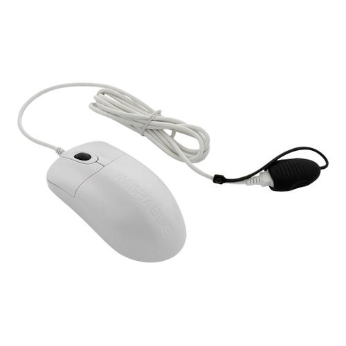 Seal Shield Silver Storm Waterproof - Souris - optique - 2 boutons - filaire - USB - blanc