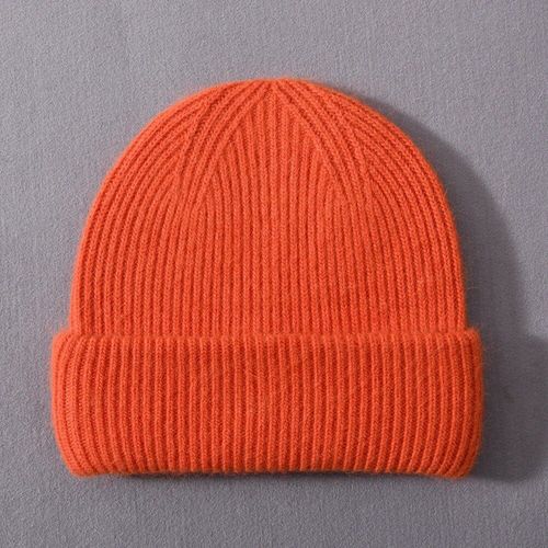 Bonnet Décontracté En Fourrure De Lapin Véritable Pour Femmes,Chapeaux En Cachemire Pour Dames,Trois Optiques Avec Succès,Casquette Skullies Pour Filles,Automne Et Hiver