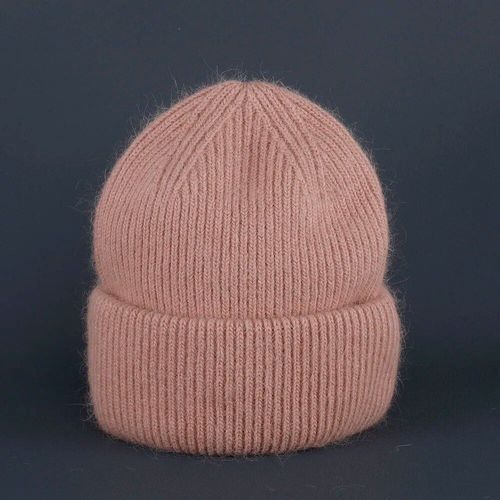 Chapeau D'hiver En Vraie Fourrure De Lapin Pour Femme,Bonnet Chaud,Solide,À La Mode,Pour Adulte