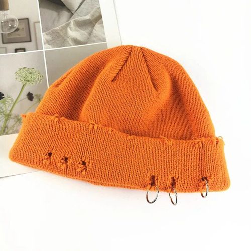 Chapeau D'optique Chaud Unisexe,Bonnets Troués,Casquette Basique,Skullies Unisexes,Mode Hip Hop,Femmes,Harajuku,Automne,Hiver,Pj009