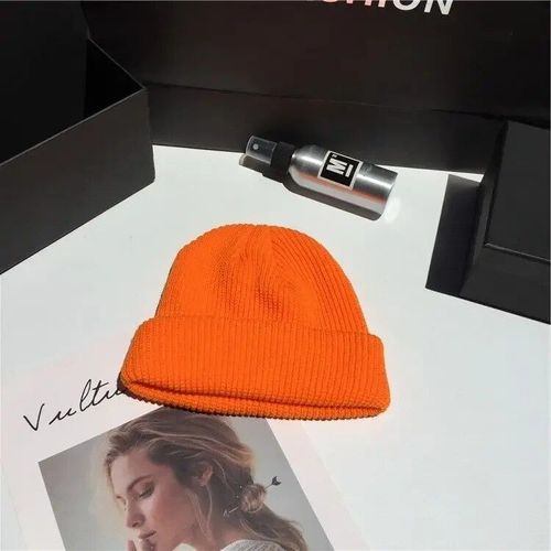 Bonnets Monochromes En Coton Chaud Pour Femmes,Skullies Tout Match,Chic Harajuku,Chapeaux De Loisirs Étudiants,Hiver,Simple,Chimnew
