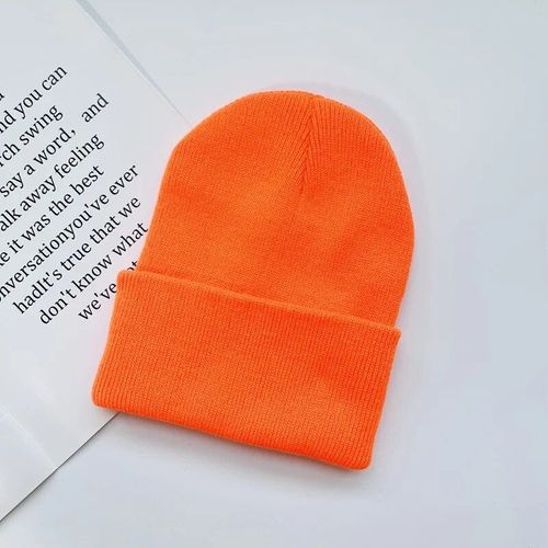 Bonnets Unisexes Monochromes,Chapeaux Chauds Et Doux,Casquettes Hip Hop En Acrylique,Bonnets Skullies Pour Femmes Et Hommes,Automne Et Hiver