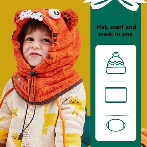 Casquette De Cagoule En Polaire Pour Enfants,Casque Militaire Tactique Thermique Coupe-Vent,Masque Intégral,Bonnet De Ski Pour Garçon Et Fille