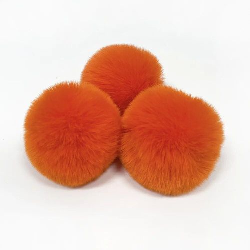 Pompons Artificiels En Fausse Fourrure De Lapin,6/7/8/10cm,Pour Chapeaux,Casquette,Écharpe,Porte-Clés,Accessoires De Couture Artisanale,,6 Pièces