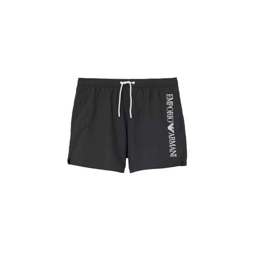 Maillot De Bain Emporio Armani Logo Brodé Homme Noir