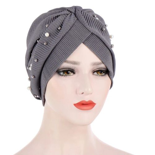 Petit Bonnet À Manches Avec Perles,De Couleur Unie,Européenne Et Américaine