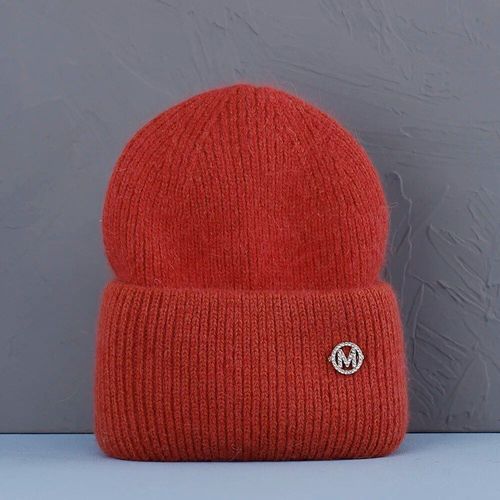 Bonnet En Fourrure De Lapin Véritable Pour Femme,Bonnet Chaud,Couvre-Chef Adulte,Monochrome,Mode,Savoir Chaud,Hiver,2023
