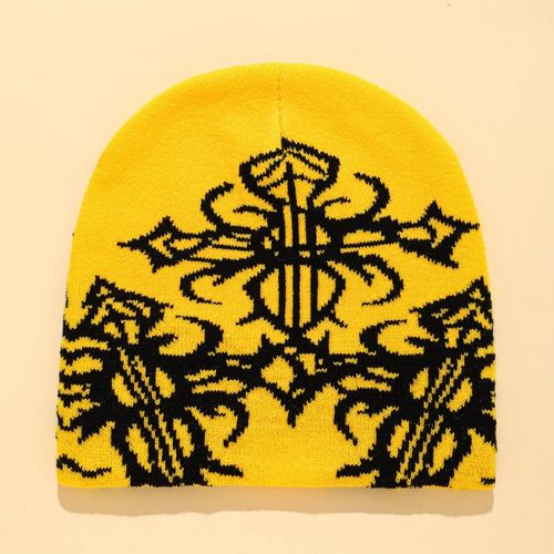Chapeau Unisexe Hip Hop Pour Filles,Bonnet Y2k,Accessoires Photo De Style Harajuku,Motif Web D'asile Polyvalent,Automne Et Hiver