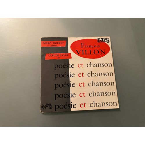 Disque 45 T. Marc Ogeret / Claude Laydu "François Villon"